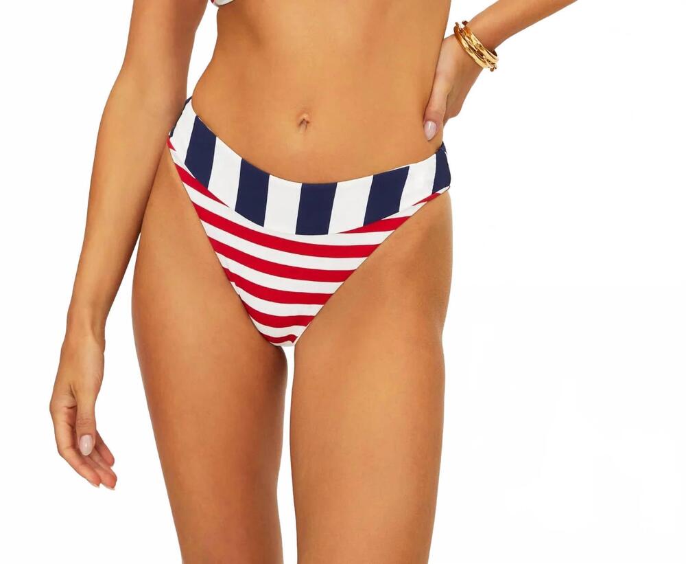 NEW BEACH RIOT amarie bottom in star spangled stripes